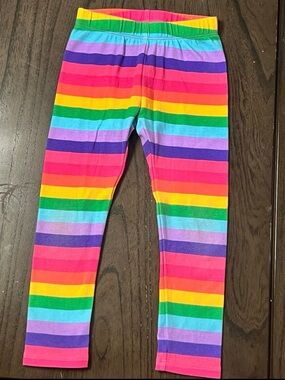 Gymboree Bright Rainbow Stripe Leggings size 4t